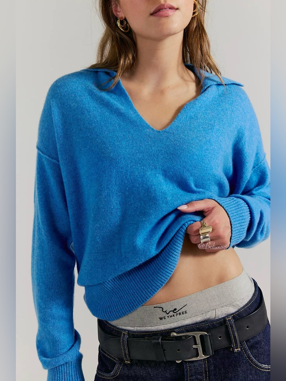 NWT Free People Eloura Cashmere Henley
Sweater
